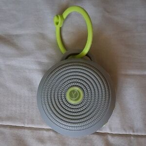 Hushh Portable Sleep Sounds Speaker in Lime Green & Gray with Clip Loop